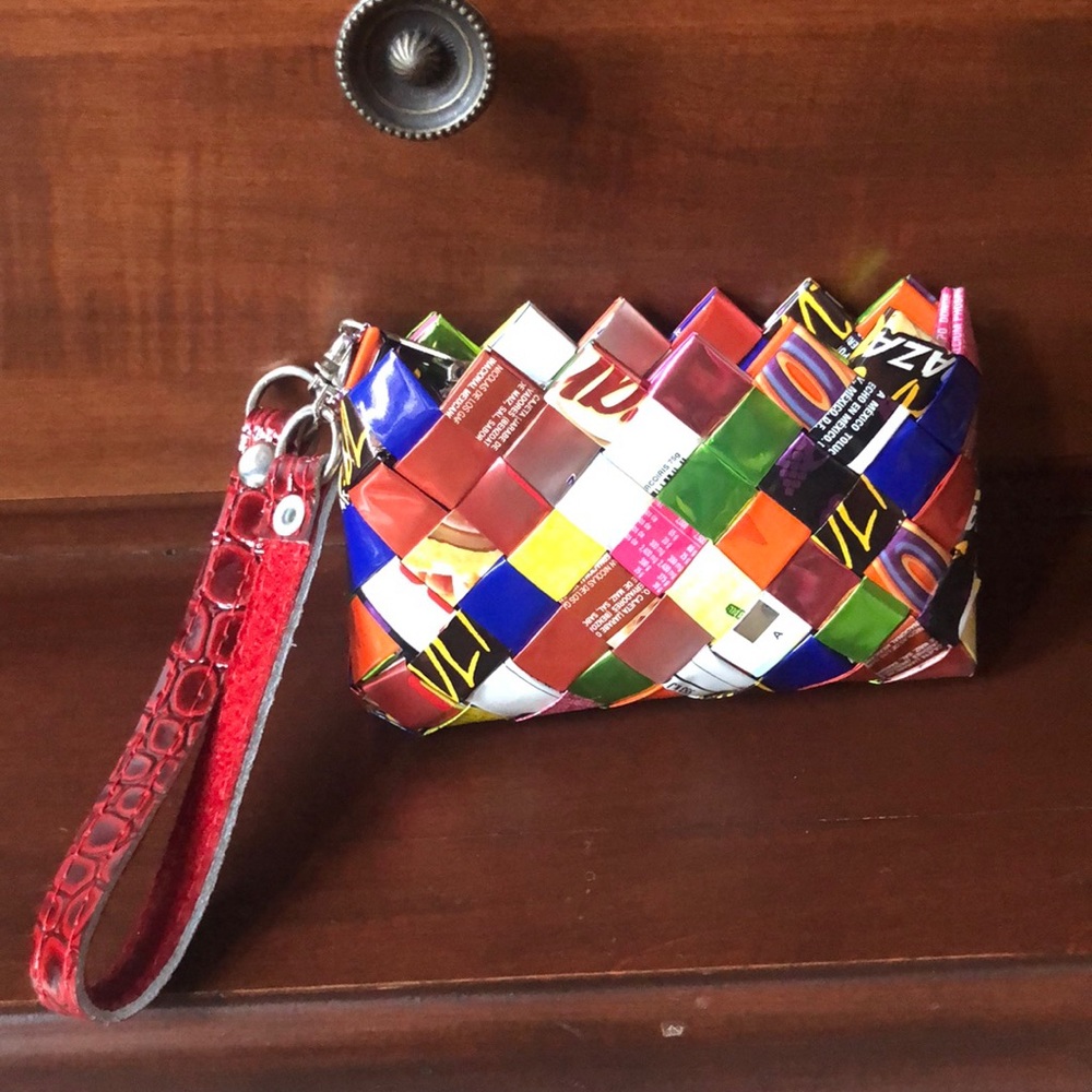 Nahui Ollin eco-friendly wristlet